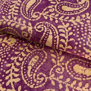 Cotton fabric VOILE BATIK NEW design B violet