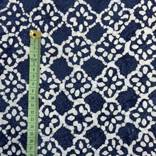 Cotton fabric BATIK NEW INDIGO design D