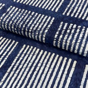 Cotton fabric BATIK NEW INDIGO design A