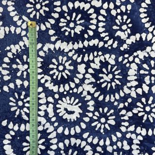 Cotton fabric BATIK NEW INDIGO design B