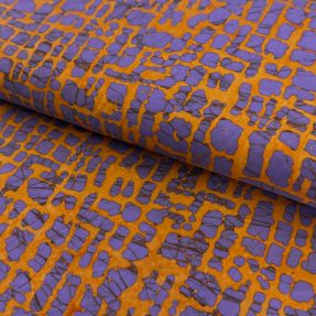 Cotton fabric BATIK NEW design H orange