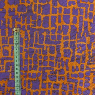 Cotton fabric BATIK NEW design H orange