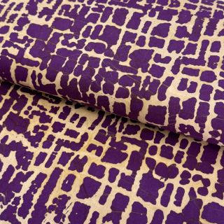 Cotton fabric BATIK NEW design H violet