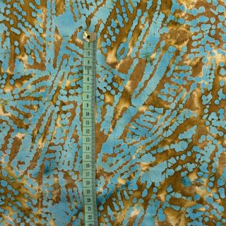 Cotton fabric BATIK NEW design F gold