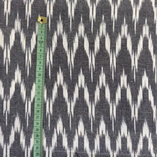 Cotton fabric IKAT grey design A