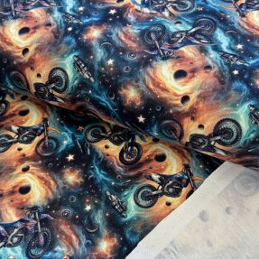 Sweat fabric Galaxy riders design A digital print