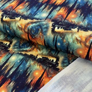 Sweat fabric Galaxy riders design C digital print