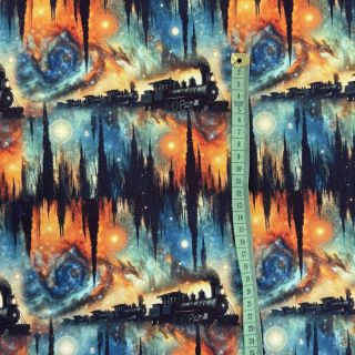 Sweat fabric Galaxy riders design C digital print