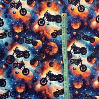 Sweat fabric Galaxy riders design E digital print