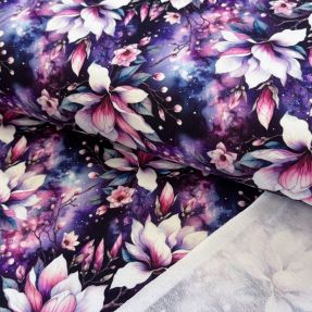 Sweat fabric Fantasy flowers design B digital print