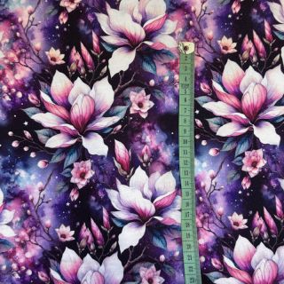 Sweat fabric Fantasy flowers design B digital print