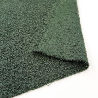 Knit fabrics Bouclette forest green