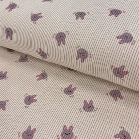 Corduroy STRETCH Small bunny design F