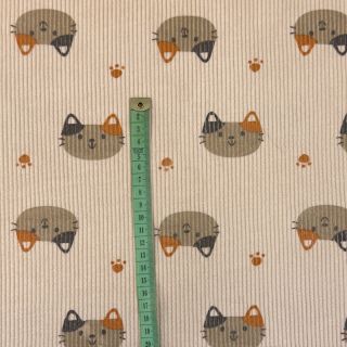 Corduroy STRETCH Cute animals design G