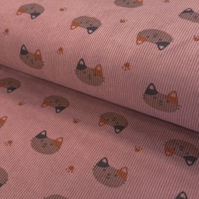 Corduroy STRETCH Cute animals design F