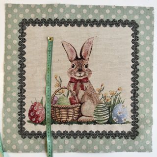 Decoration fabric GOBELIN PREMIUM Easter Bunny Eggs PANEL