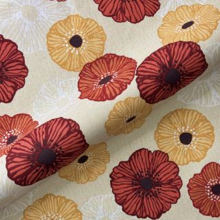 Decoration fabric premium Poppy Flower Joy