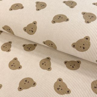 Corduroy STRETCH Teddy bears design D 2nd class