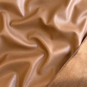 Faux leather SUEDE cognac