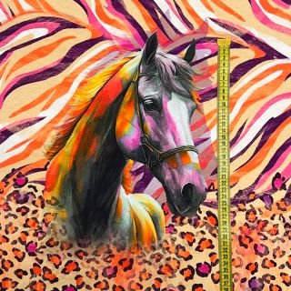 Jersey Fancy Horses PANEL digital print