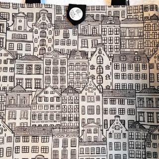 Decoration fabric Linenlook Townhouse Fine Line