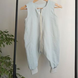 Double gauze/muslin baby blue ORGANIC