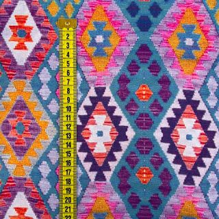 Viscose RADIANCE Geometric petrol digital print