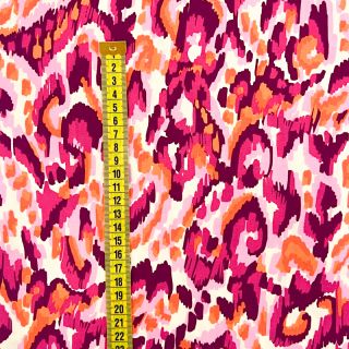 Viscose STRETCH Ikat fuchsia