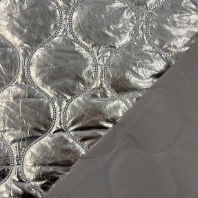 Stepped fabric Embosse silver