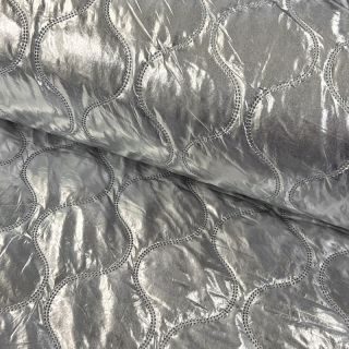 Stepped fabric Embosse silver