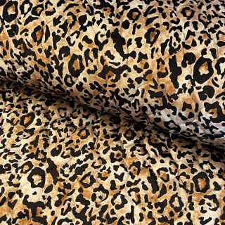 Stepped fabric VELVET Animal skin digital print