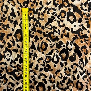 Stepped fabric VELVET Animal skin digital print