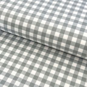 Cotton fabric FLANNEL Check sage