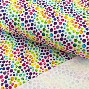 Sweat fabric Rainbows DOTS digital print