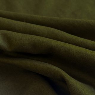 Linen enzyme washed 170 g army green