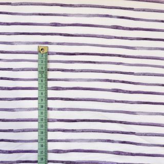 Sweat fabric Wavy stripes violet digital print