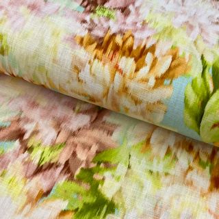 Linen viscose Summer flower digital print