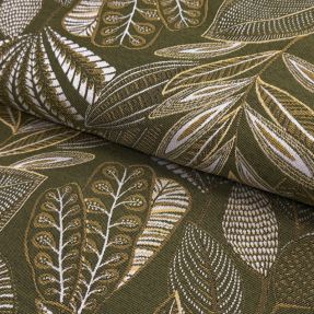 Decoration fabric jacquard Legende kaki