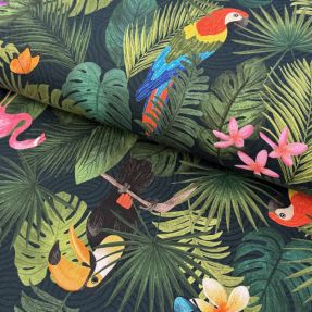 Decoration fabric premium Tropical jungle bird digital print