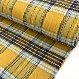 Coat fabric Big squares YELLOW