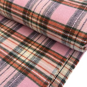 Coat fabric Big squares PINK