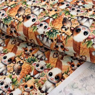 Sweat fabric Cutie pies design A digital print