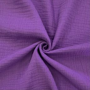 Double gauze/muslin violet ORGANIC