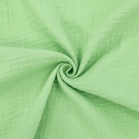 Double gauze/muslin light lime ORGANIC